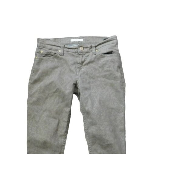 7 for all mankind Size 25 Etched Skinny Leg STRETCH Denim Jeans - Picture 2 of 3